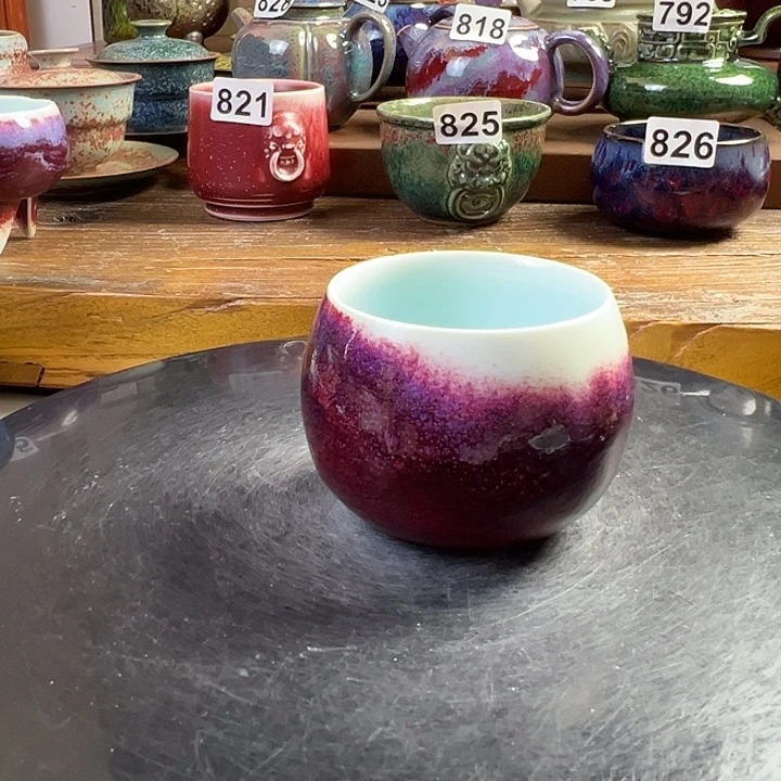 壶原矿钧瓷 玉石釉禅定杯