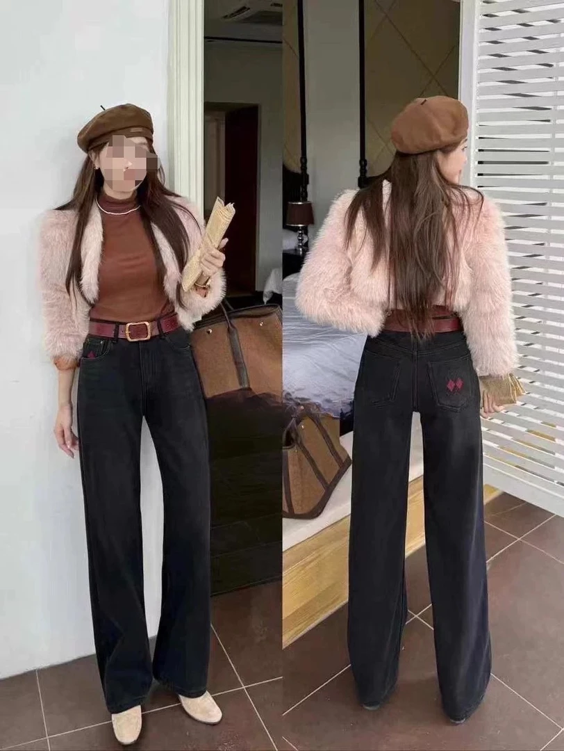 【丽鑫】0328欧货窄版阔腿裤