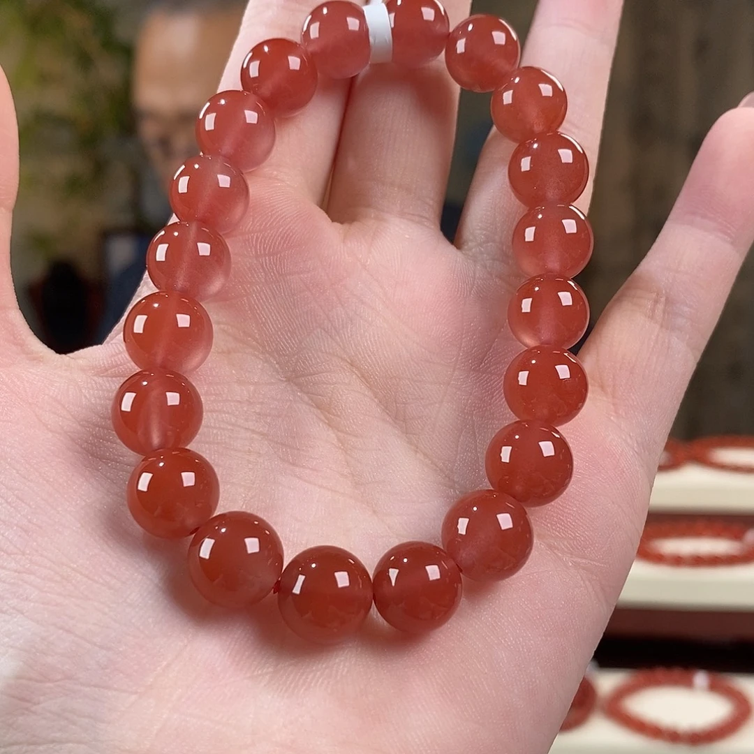 南红玛瑙未镶嵌手串原矿10mm