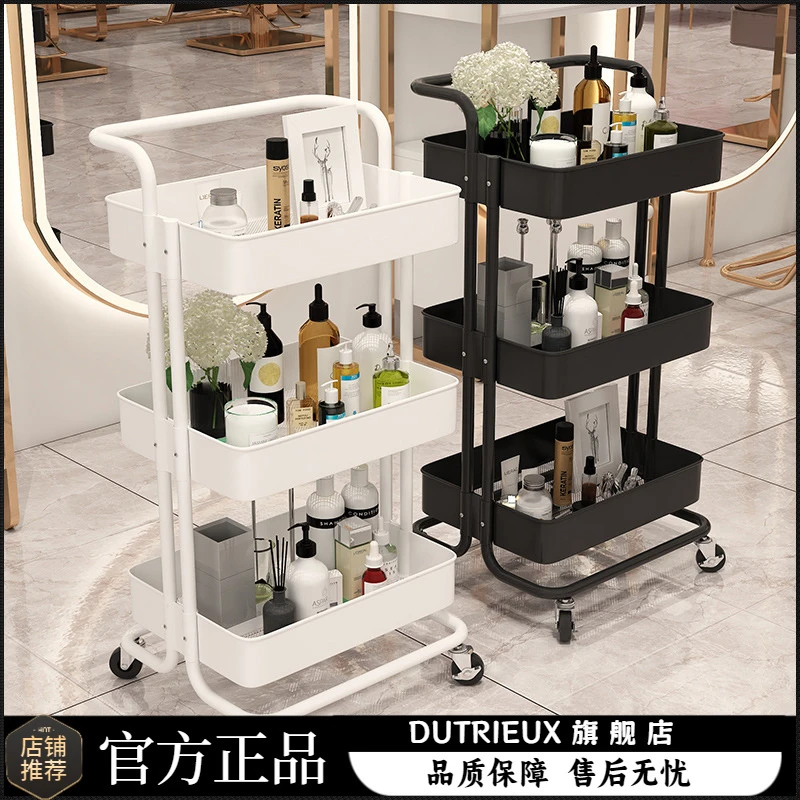 美甲工具车多层置物架美容院地理理发店收纳化妆品烫染小车