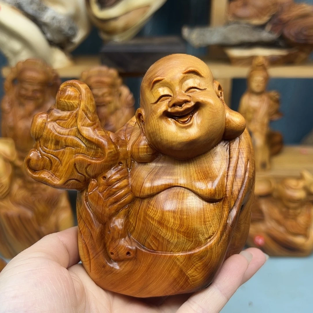 木崖柏木摆件手把件，