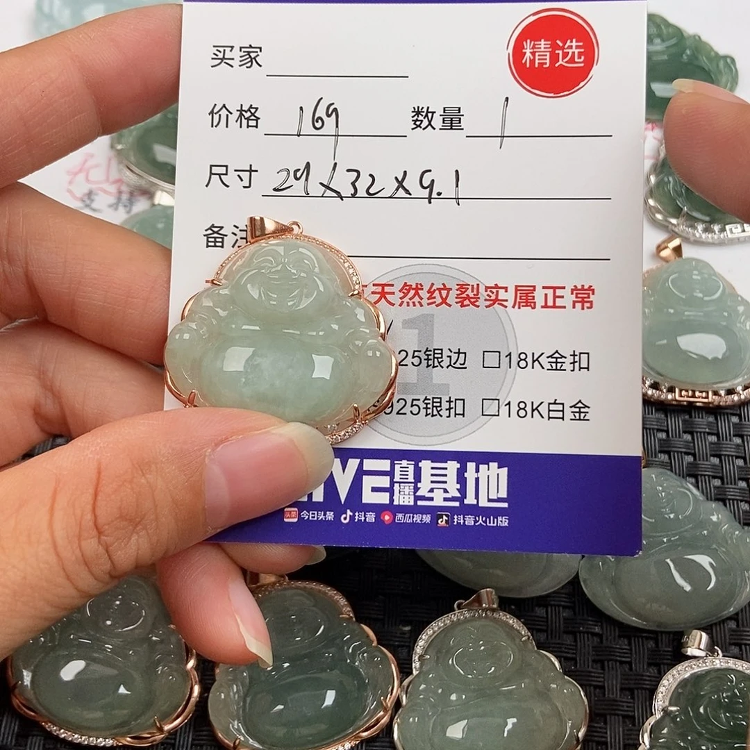 翡翠银S925镶嵌颈饰