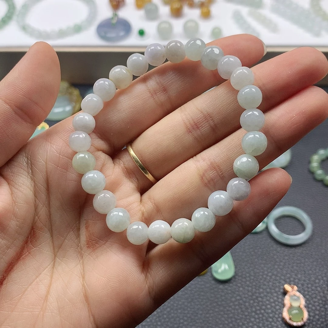 翡翠未镶嵌颈饰手串