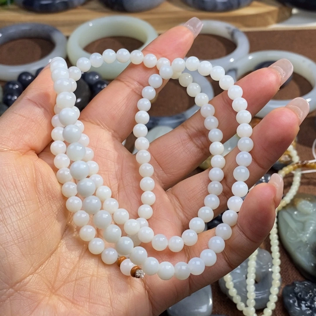 ****&和田玉未镶嵌颈饰