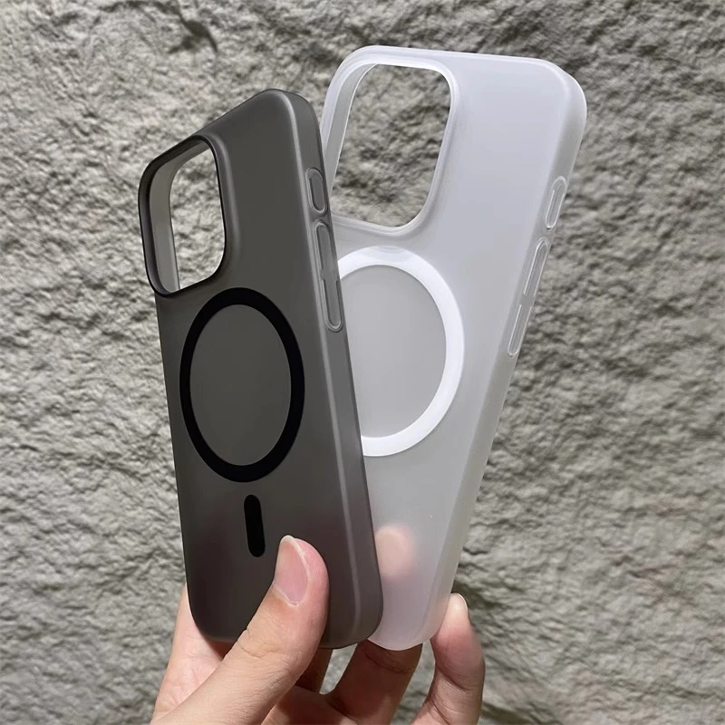 适用小米15pro手机壳新款小米14/13冰雾磁吸小米15肤感简约防摔壳