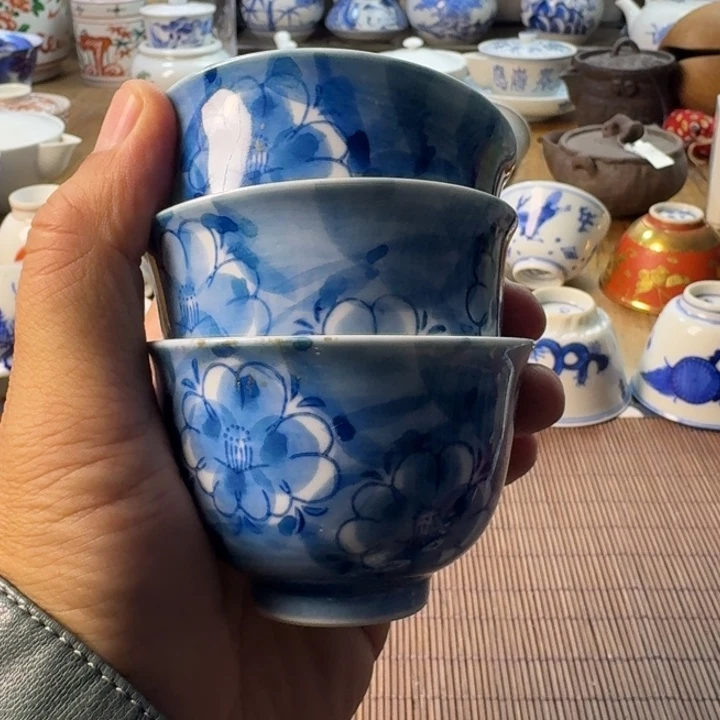 青花瓷器杯子瓷器