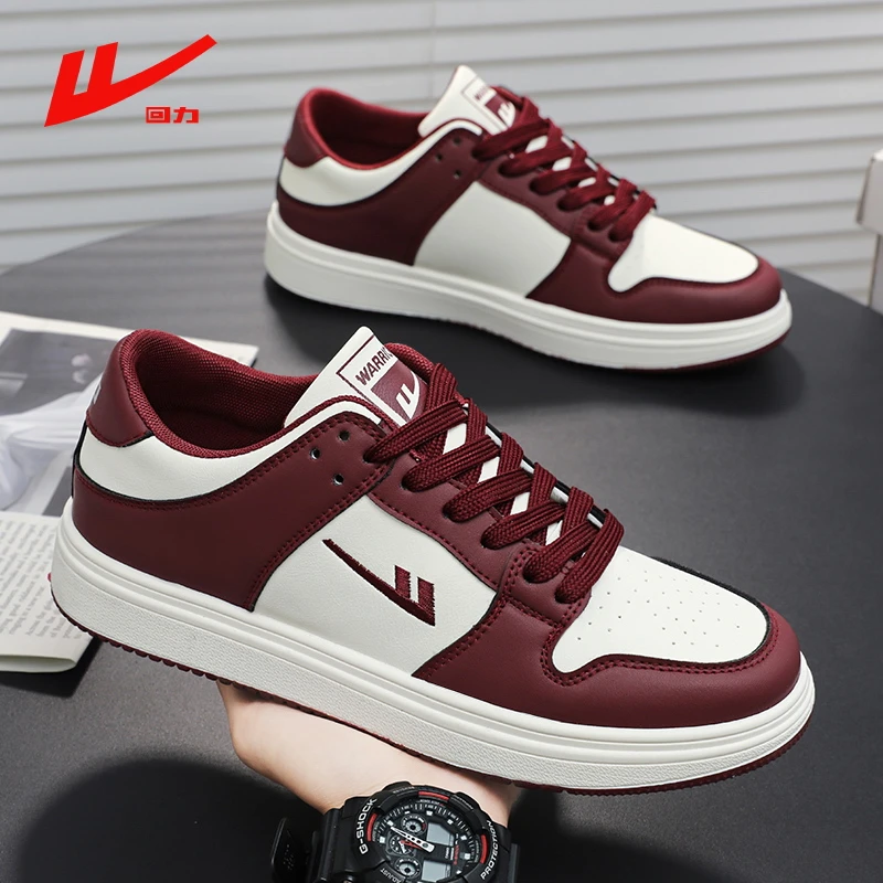 回力休闲板鞋男鞋2025冬季新款情侣百搭运动防滑学生皮面低帮潮鞋