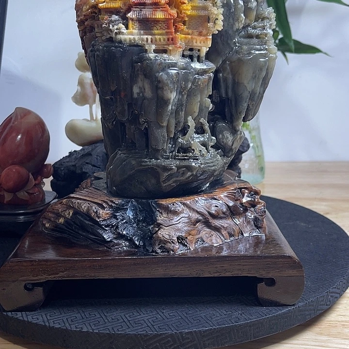 寿山石武夷山水摆件