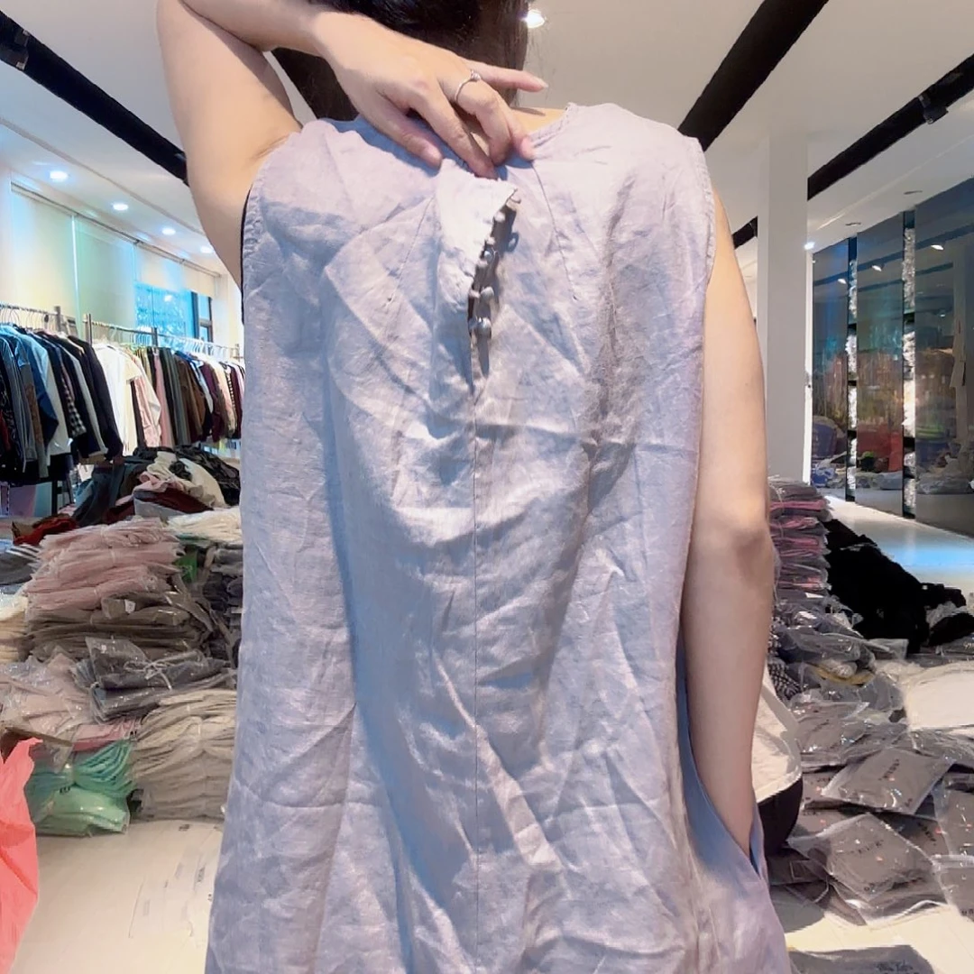 灰色亚麻裙子5467667686