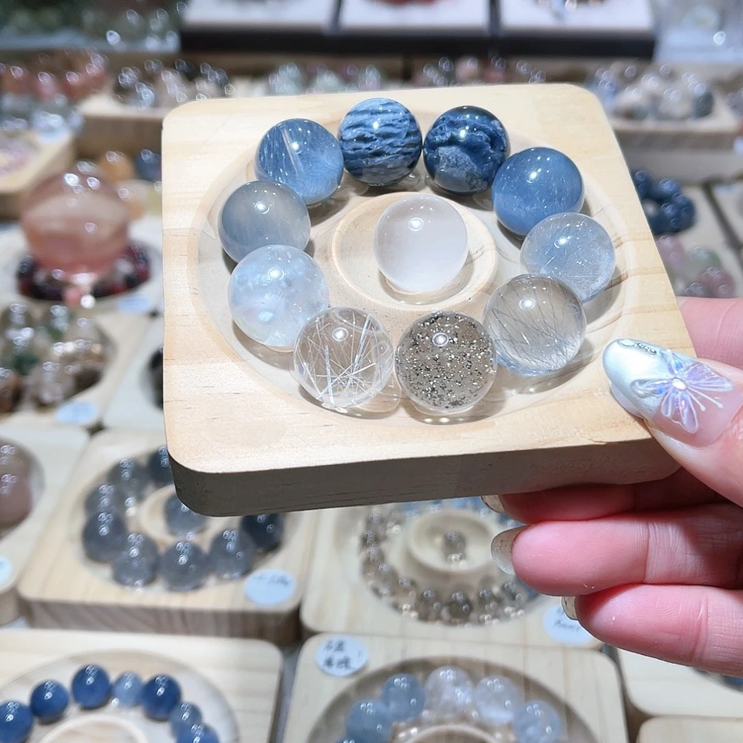 银S925镶嵌珠宝半成品水晶