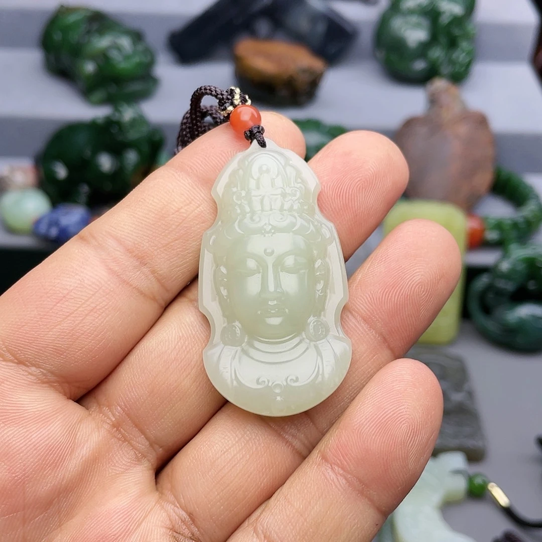 和田玉未镶嵌颈饰