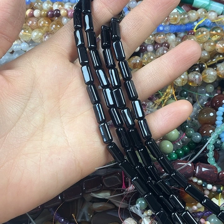 查罗石散珠合金黑玛管管一条