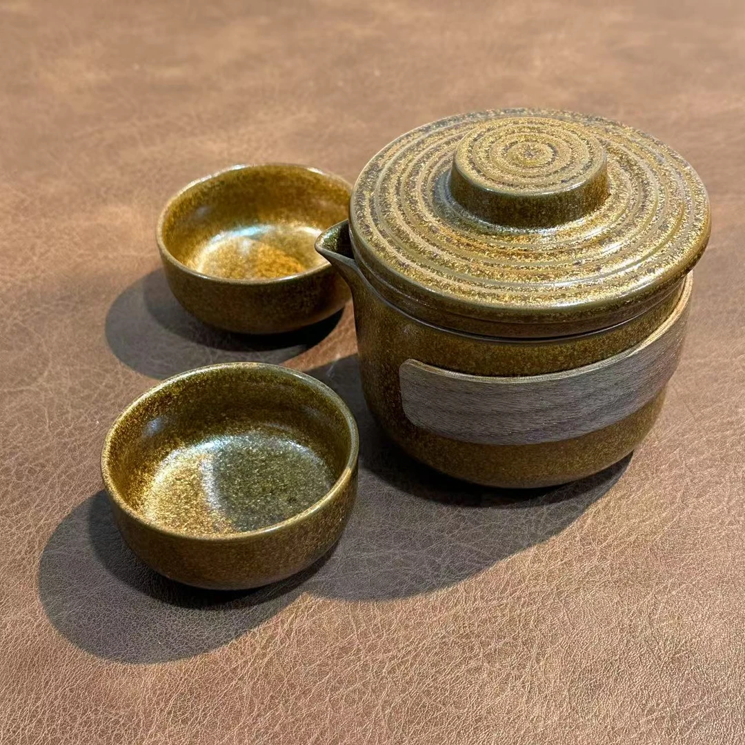 【闪购链接】YS600-咖啡色旅行茶具