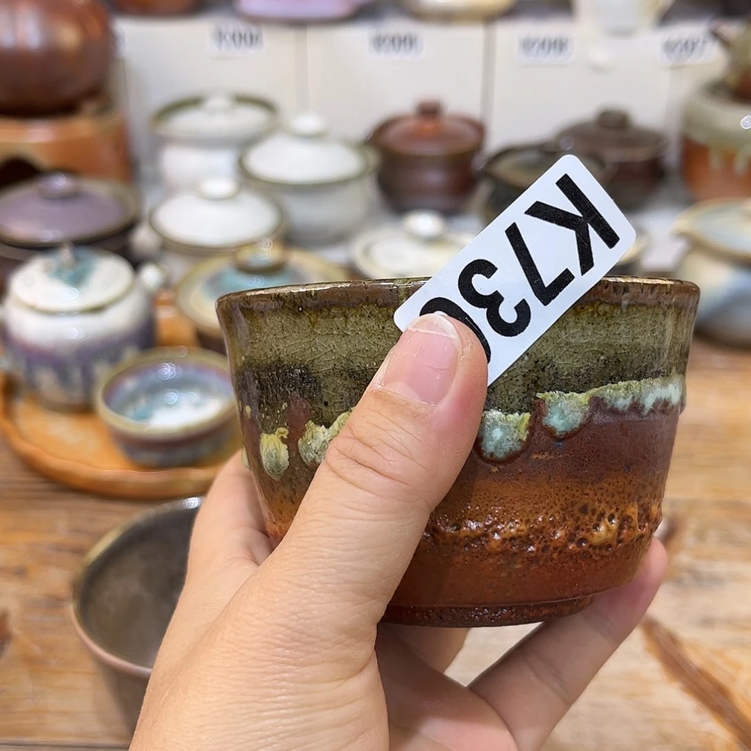 白泥茶杯茶*儿陶瓷艺术