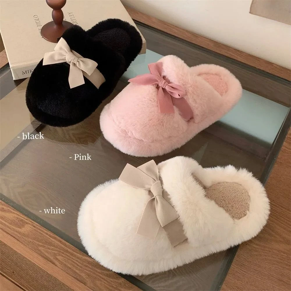 冬季新款加绒保暖棉鞋厚底防加绒半拖鞋毛毛鞋包头拖鞋加绒棉拖