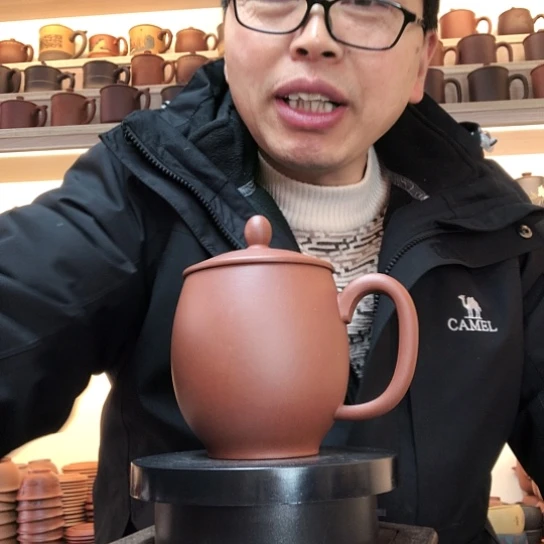 清水泥茶杯龙蛋杯容量500