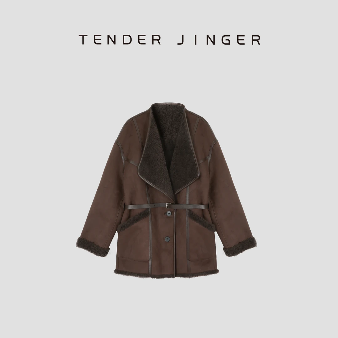 Tender Jinger【双面魔法】两面穿绵羊毛外套T54XLK41240