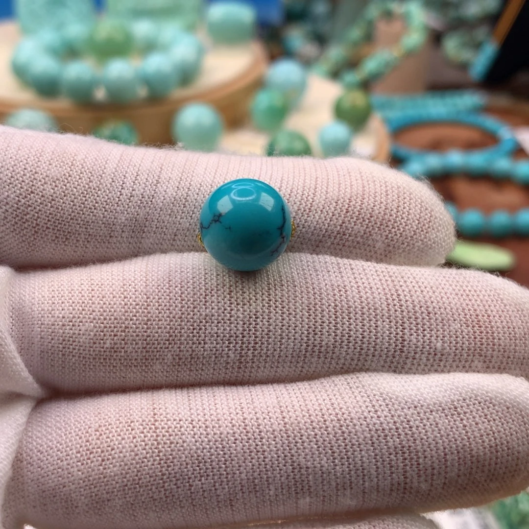 绿松石未镶嵌珠宝奇石11.7mm