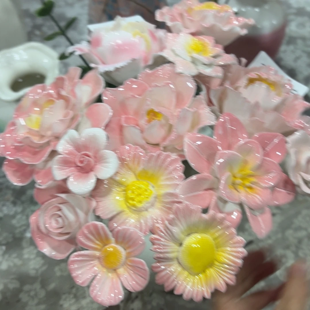 陶瓷花，拍满20发货，退款拉黑，2675