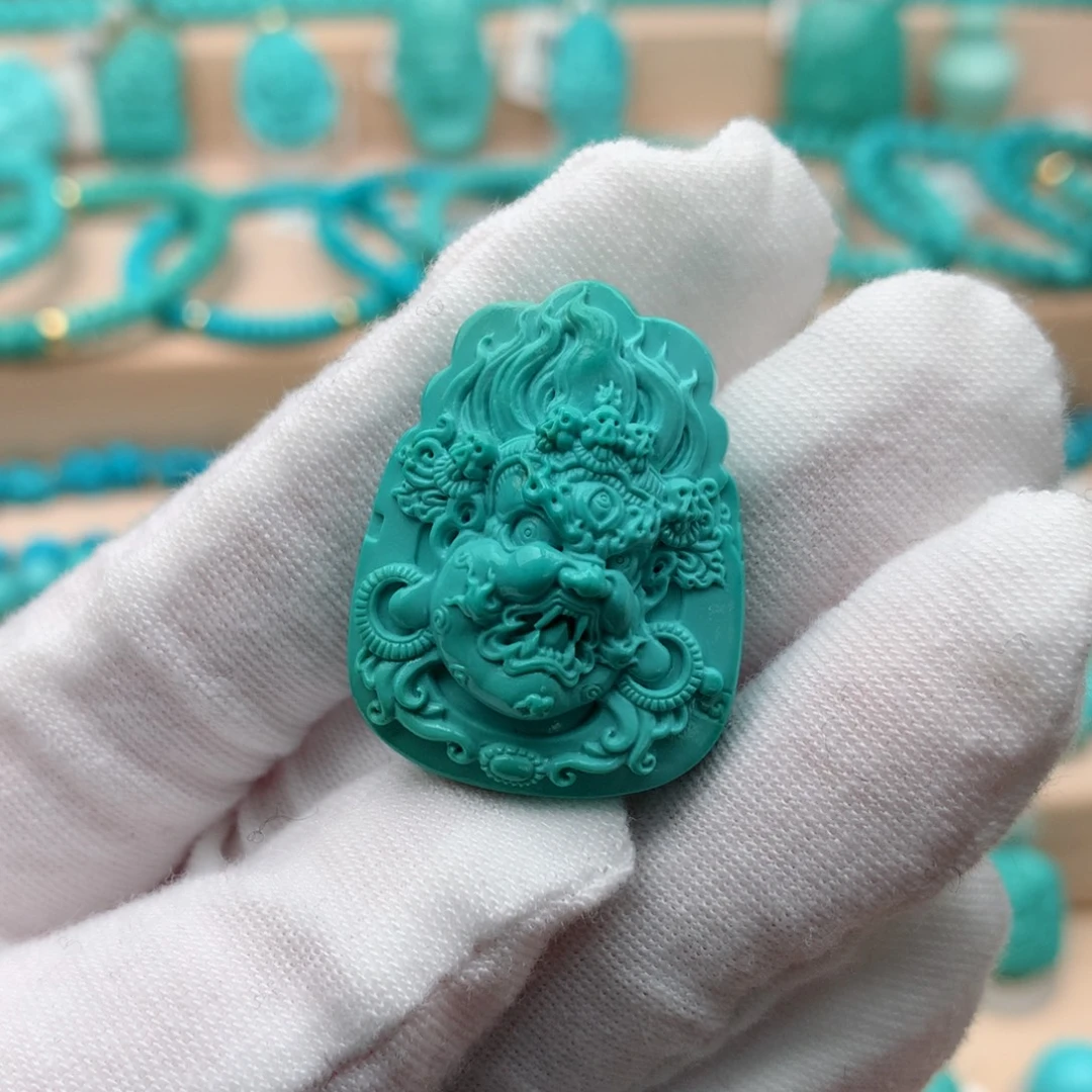 绿松石未镶嵌珠宝奇石23mm