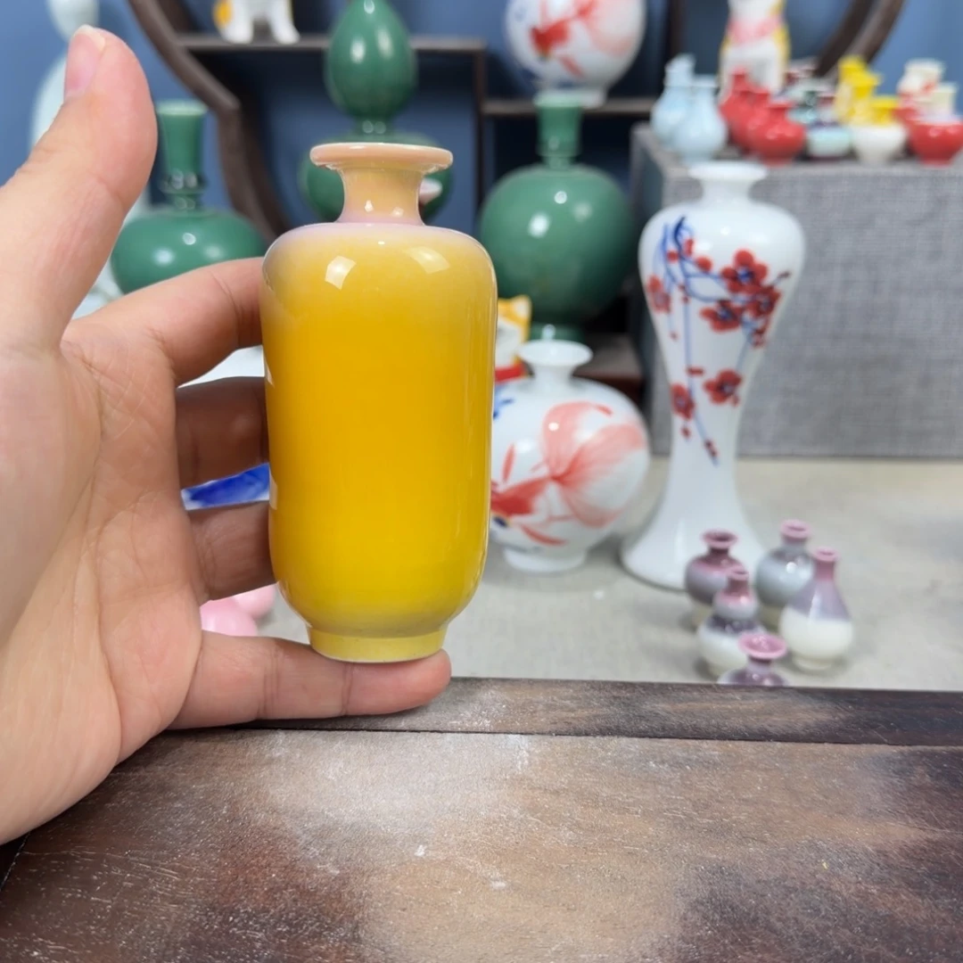 陶瓷手工小花器摆件