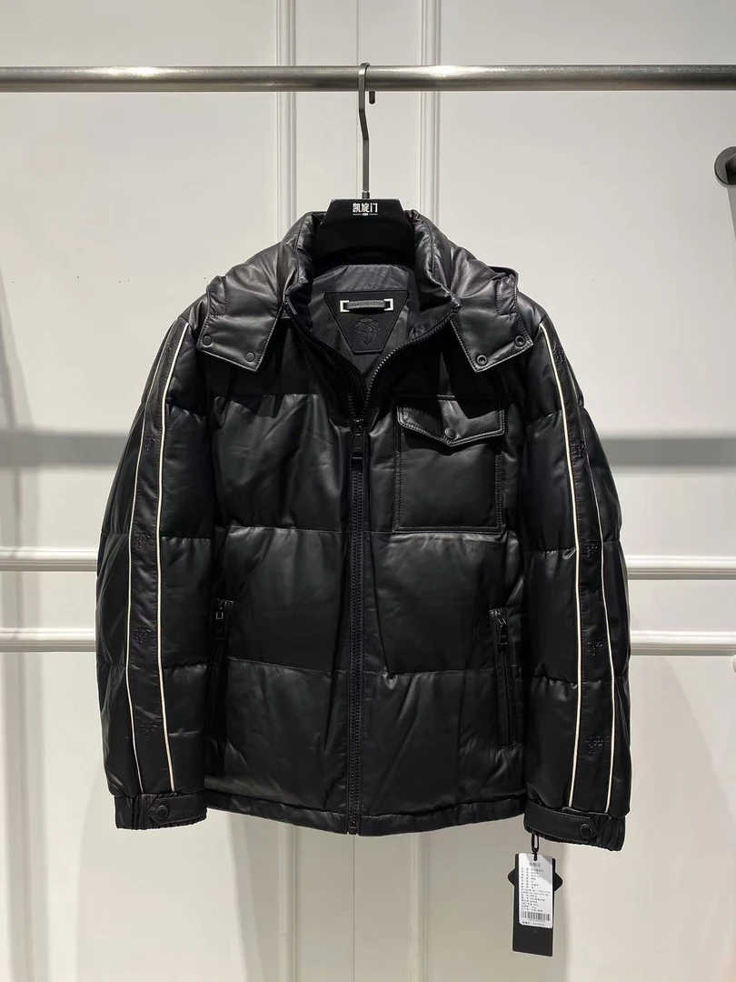 2024秋冬新款绵羊皮羽绒服外套高品质羽绒服DG23