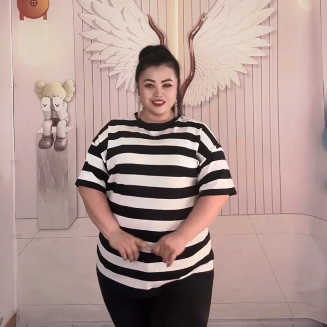 胖美女大码女装大码T恤