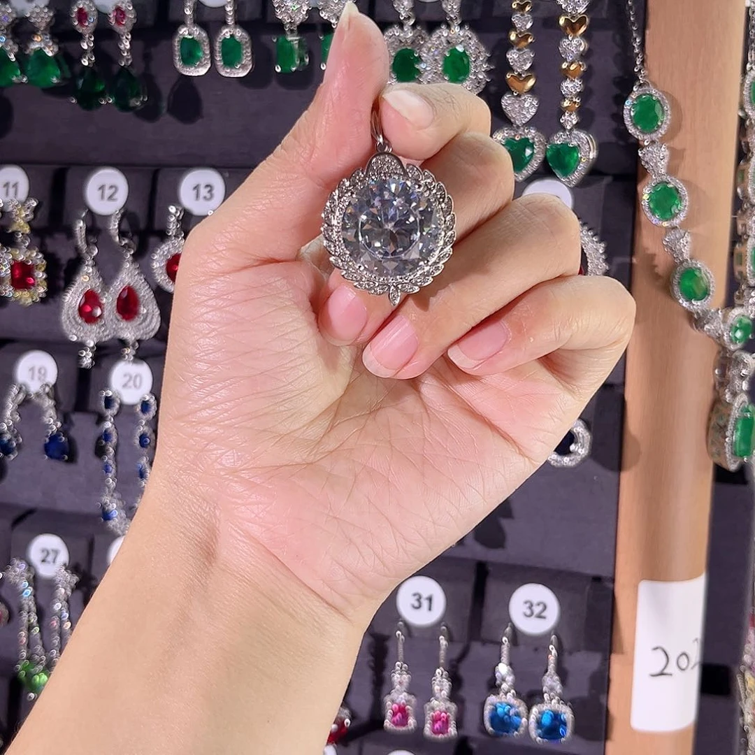 颈饰蓝宝石银S925镶嵌