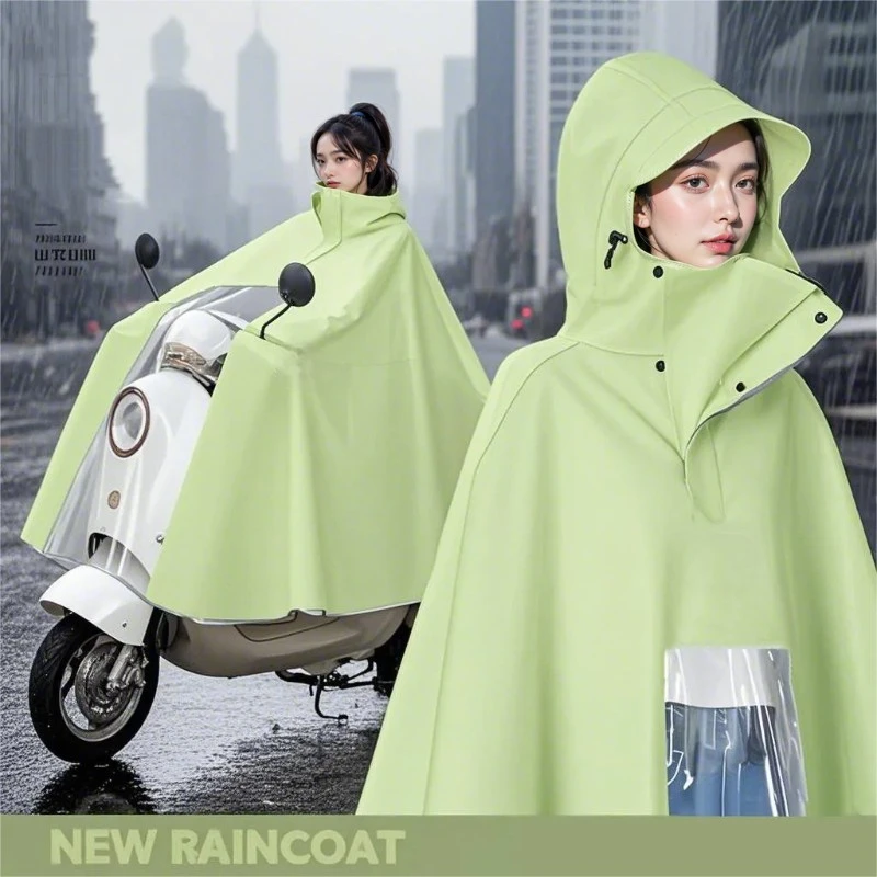 2025新款PVC雨衣电动车专用男女成人防暴雨加大加厚长款雨披GWG