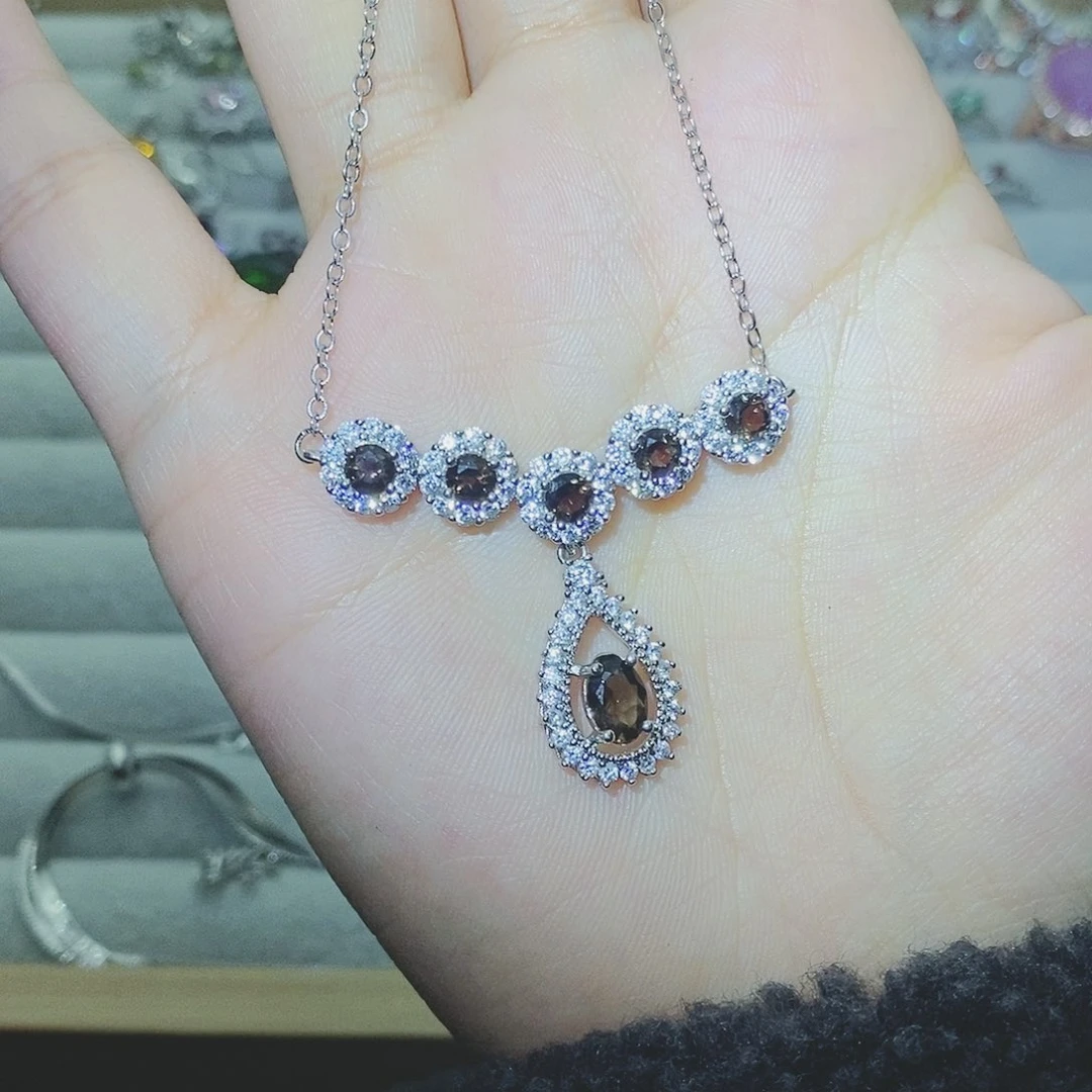 【闪购商品】托帕石耳饰银S925镶嵌