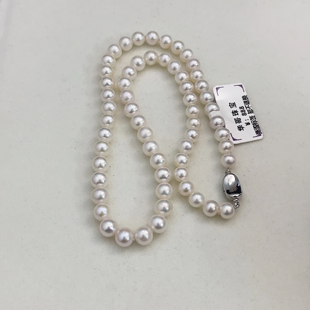 银S925镶嵌淡水珍珠颈饰
