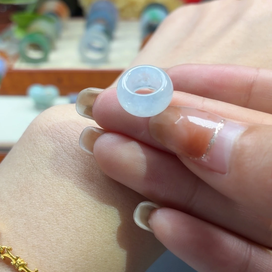 未镶嵌戒指翡翠跑环 内径7.0mm