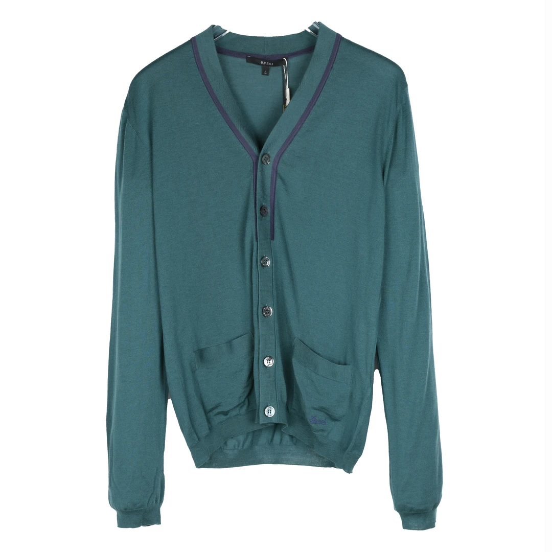 GUCCI/古驰 男士V领长袖针织开衫羊毛衫 323157Z45184051