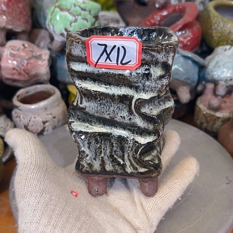 粗陶花盆手工花盆制作