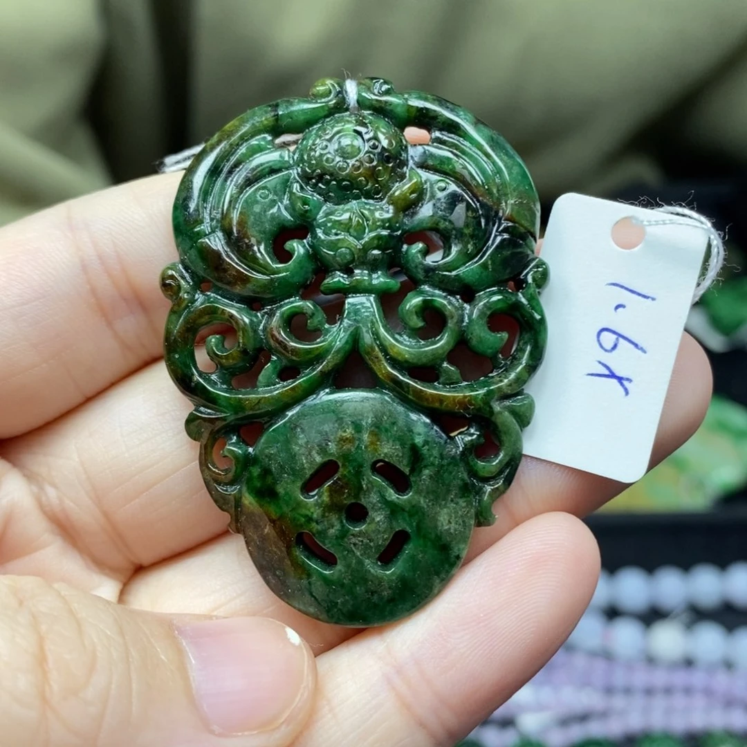 翡翠颈饰未镶嵌福在眼前14号