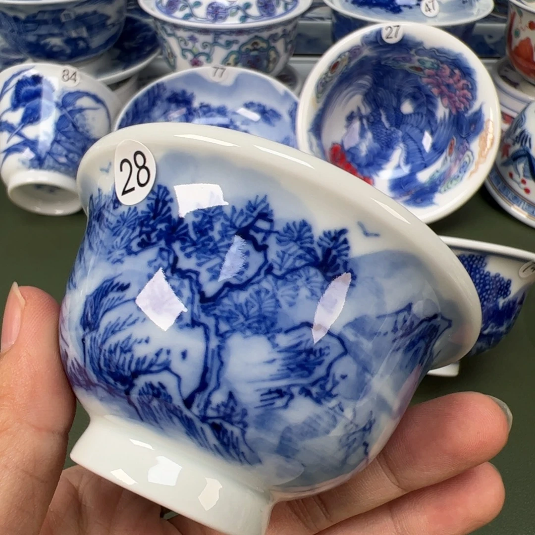 陶瓷景德镇纯手工纯手绘茶具木木28