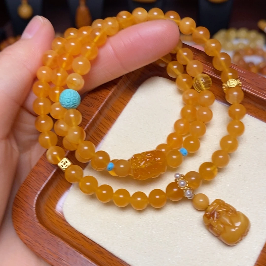 【闪购商品】未镶嵌蜜蜡手链手串
