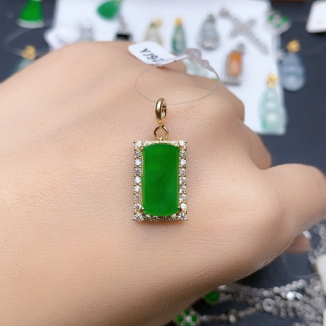 翡翠银S925镶嵌颈饰