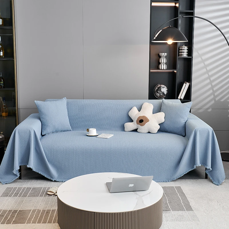 一片式纯色防水沙发巾百搭盖布四季通用防滑2025新款防猫抓沙发毯