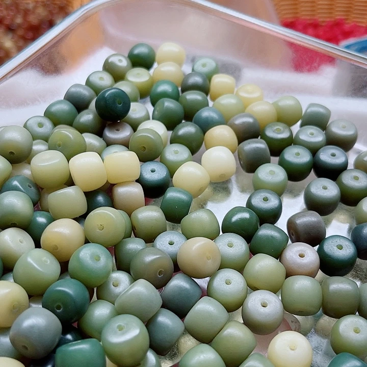 白玉菩提吊坠11青提直切60颗卡灯牌宠60颗