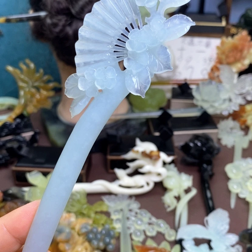 【闪购商品】未镶嵌蛇纹石玉发饰?*维