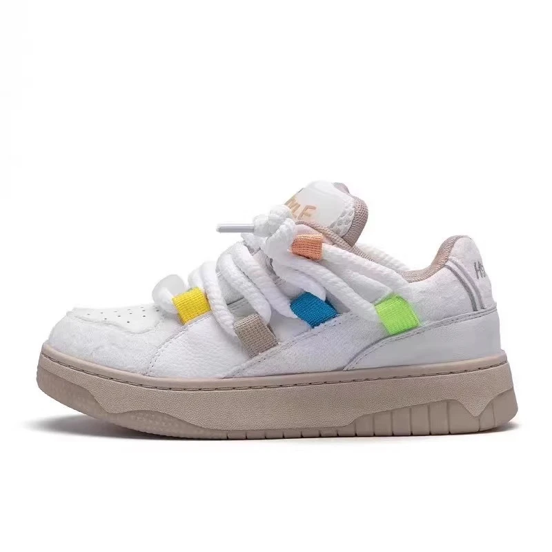 厚底老爹鞋女春秋小白学院风跑步透气运动鞋女6236001-34-990-032