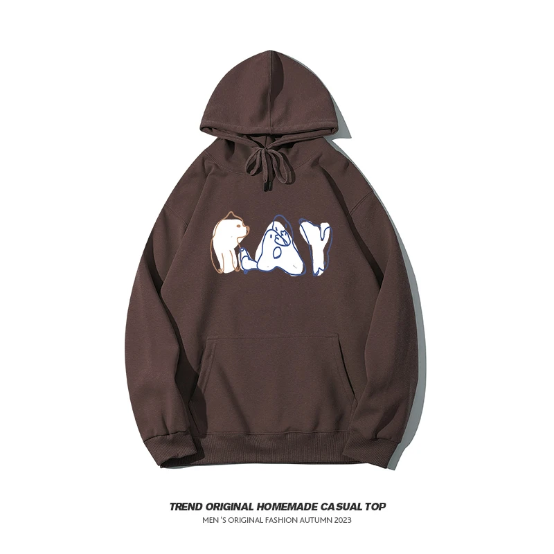 【卫衣系列】线条艺术 男女同款无性别穿搭 350g连帽卫衣