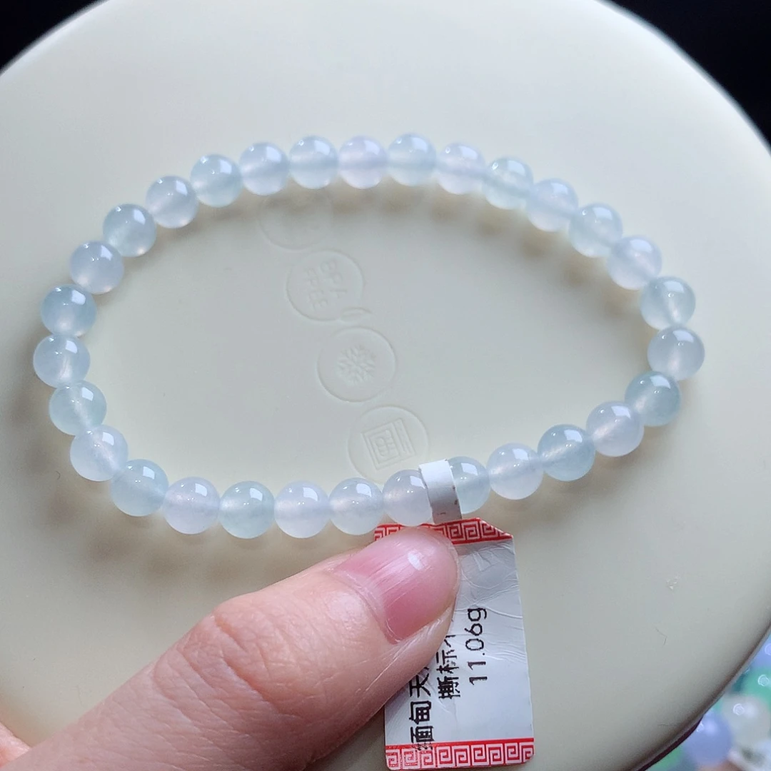 翡翠未镶嵌手串卡6