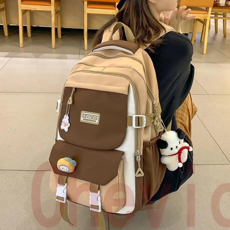 Chevios&Koirh书包女生初中生高中生大容量2024新款小学生3一6年