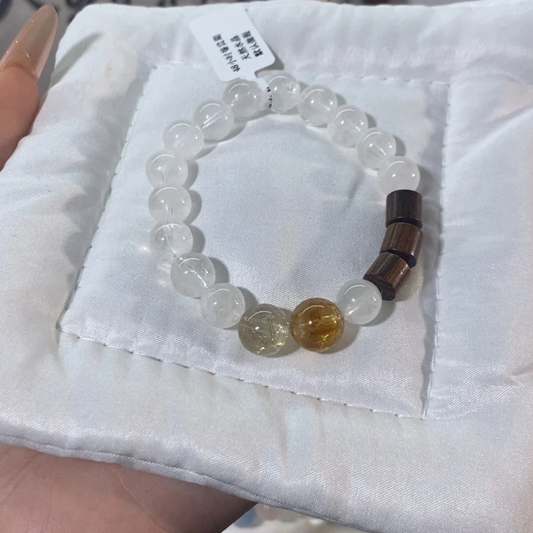 未镶嵌手串水晶棕语