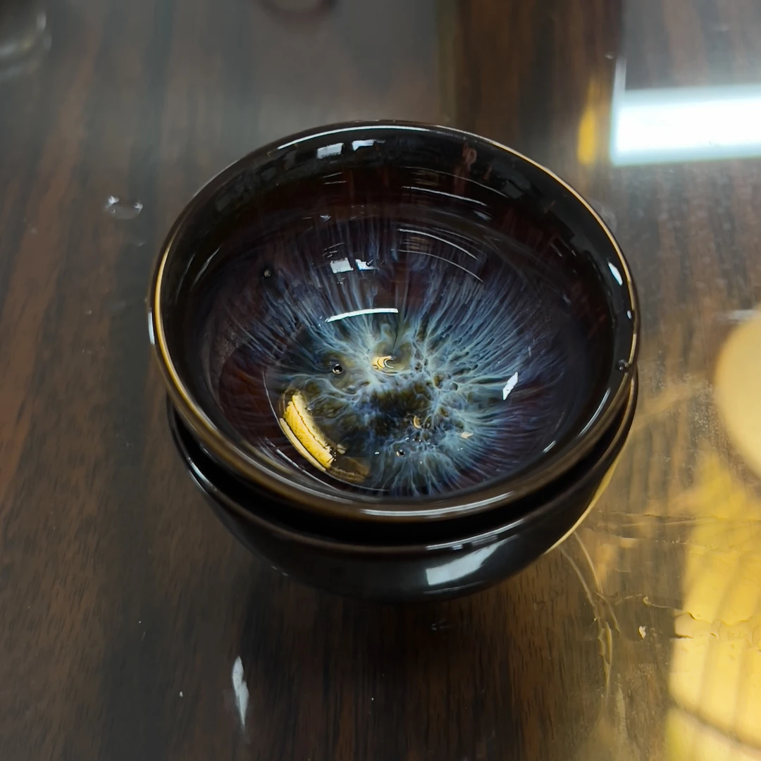 一对沙金小客杯小杯子