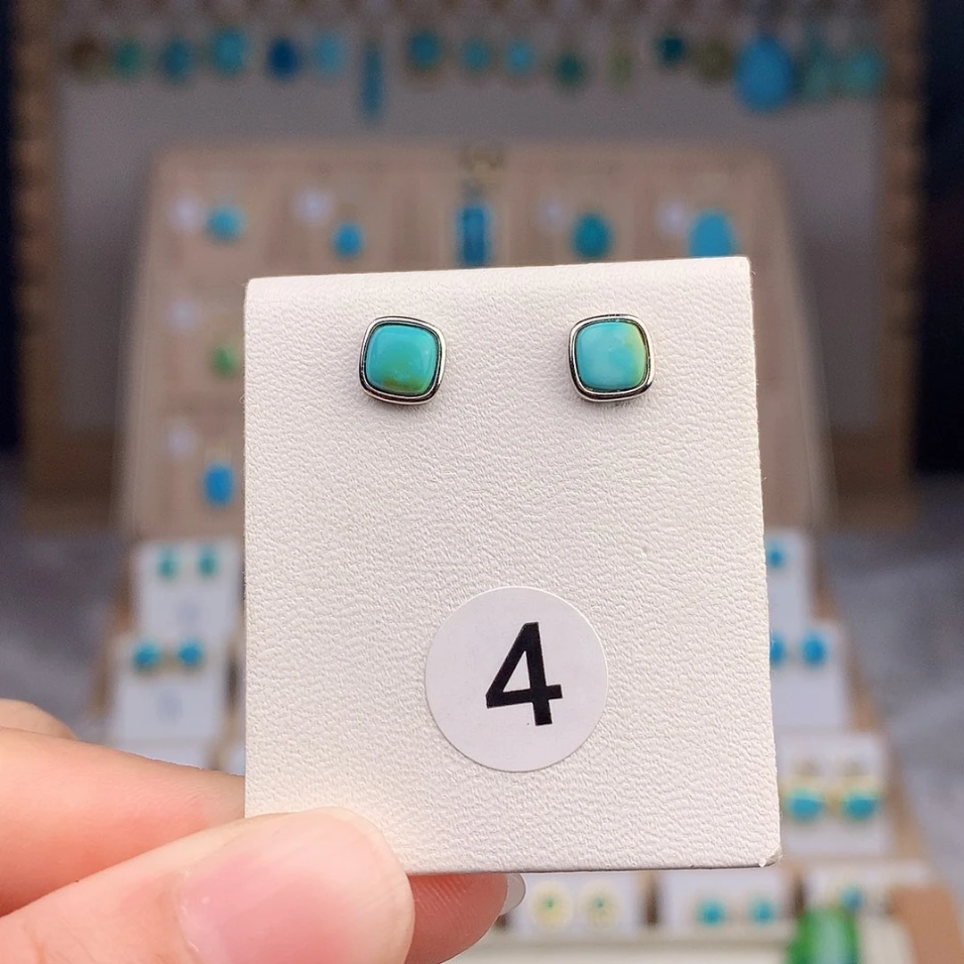 绿松石颈饰银S925镶嵌