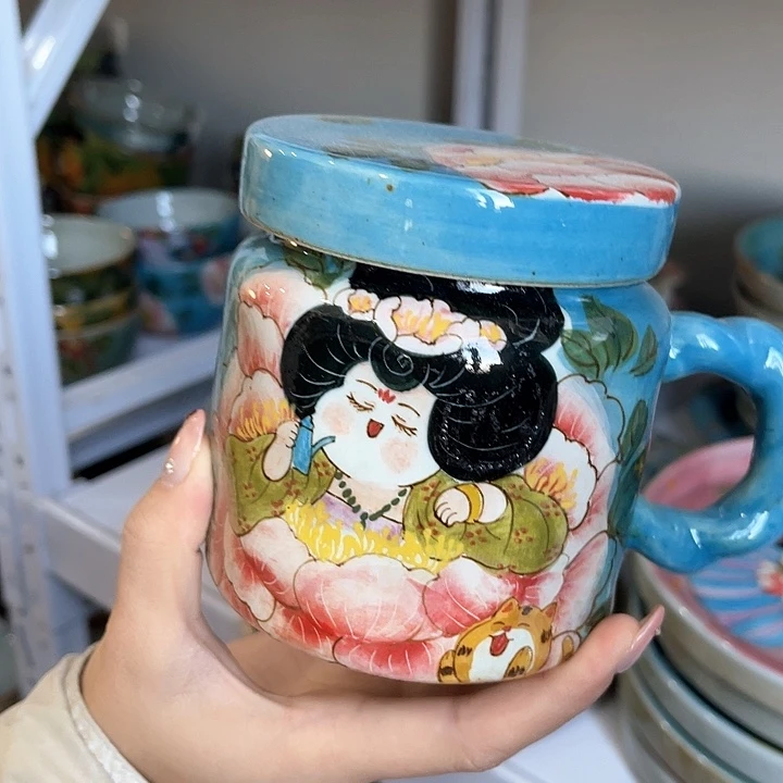 陶景德镇釉下手绘陶瓷