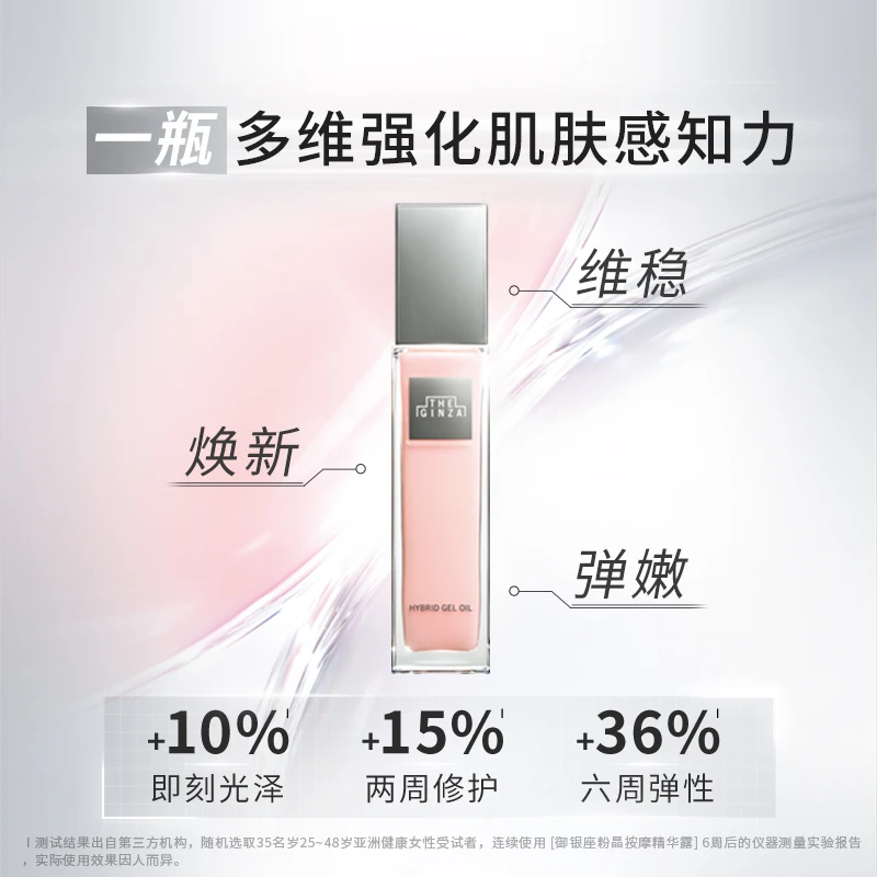 【达人】THE GINZA御银座粉晶按摩精华露澄晶精华水精致装组合